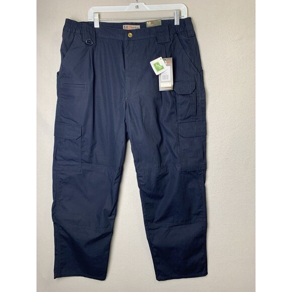 5.11 Tactical Taclite Pro Cargo Pants Size 38x30 Blue Ripstop Military Teflon - Picture 1 of 11